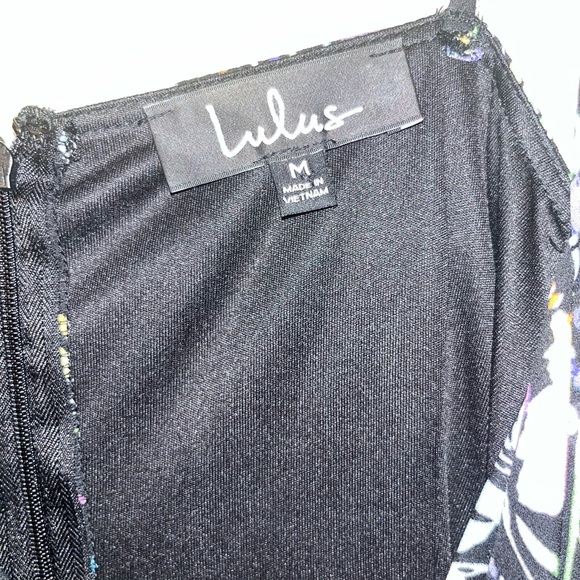 NWT Lulu’s Blooming Beauty Floral Cowl Neck Midi Dress - Picture 5 of 6